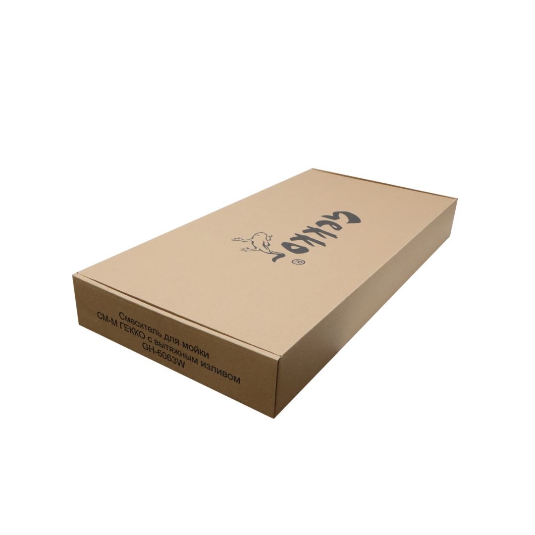 СМ-М ГЕККО с вытяжным изливом GH-6063-W БЕЛЫЙ 